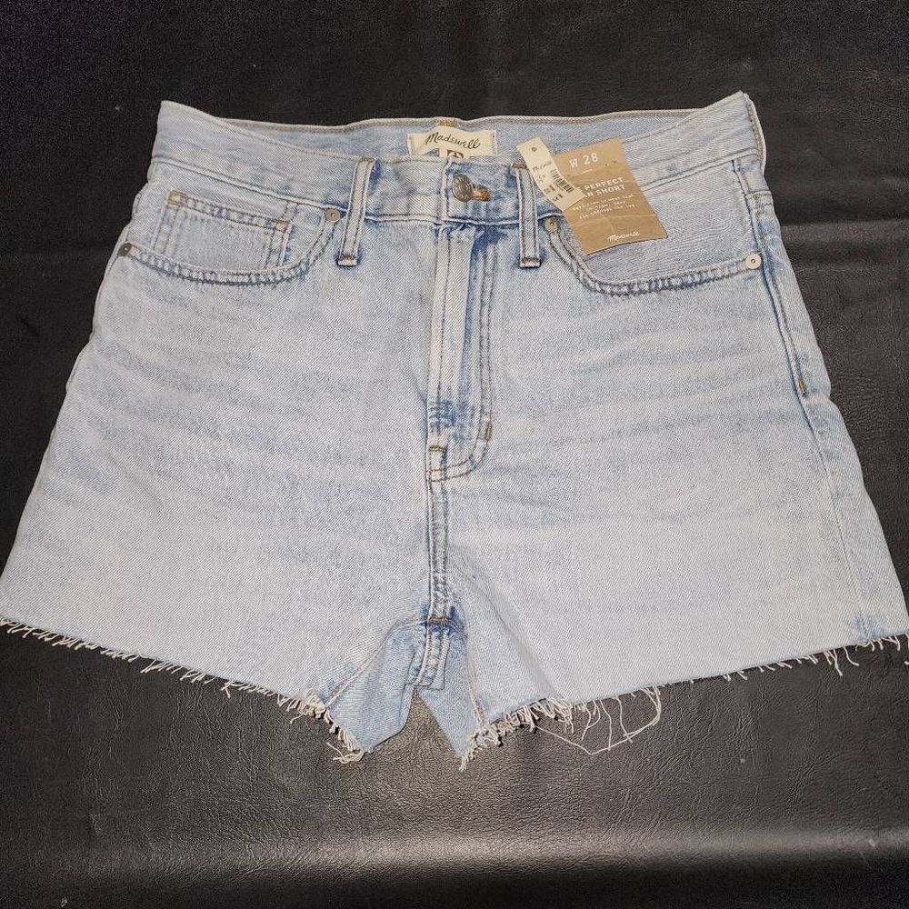 NWT Madewell Womens The Perfect Jean Shorts 28
